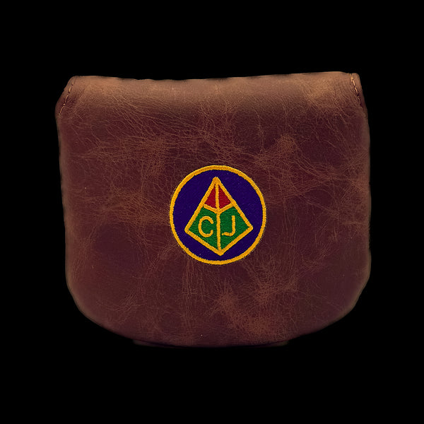 The CJ Classic Genuine Brown Leather Putter Covers