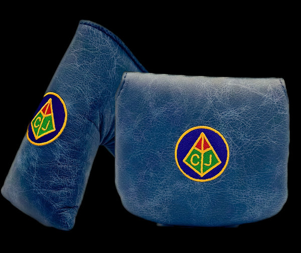The CJ Classic Genuine Navy Leather Putter Covers