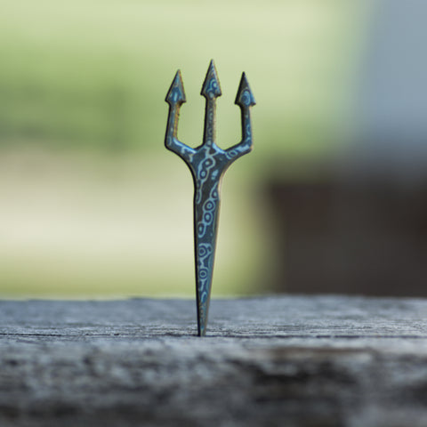 The Damascus Trident Divot Tool (RARE)